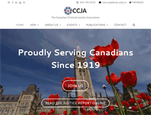 Tablet Screenshot of ccja-acjp.ca